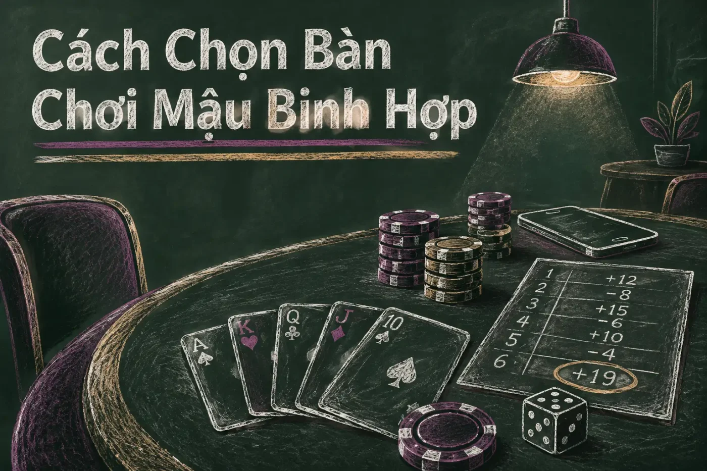 Cách chọn bàn chơi mậu binh hợp mệnh dành cho tân thủ